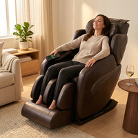 Jin Espresso Synthetic Leather SL Track Massage Chair — Lifestyle