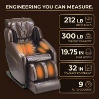 Massage Chair Built for Deep Tissue Relief, Zero Gravity Recline, SL Track System, Quad Roller Technology — Results & Stats
