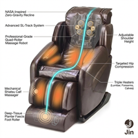 Jin Espresso Synthetic Leather SL Track Massage Chair — How It Works