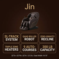 Jin Espresso Synthetic Leather SL Track Massage Chair — Results & Stats