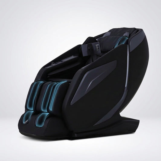 4D Massage Chair: Full Body Zero Gravity Massage Chair Full Body SL Track Chair Massage Black — Studio Shot