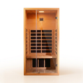Infrared Sauna Built for Home Relaxation, Hemlock Wood, Low EMF Carbon Heaters, Digital Controls