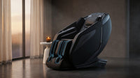 4D Massage Chair: Full Body Zero Gravity Massage Chair Full Body SL Track Chair Massage Black — Lifestyle