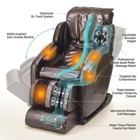 Massage Chair Built for Deep Tissue Relief, Zero Gravity Recline, SL Track System, Quad Roller Technology — How It Works
