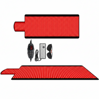 Red Light Therapy Mat Designed for Full Body Coverage, 1370 LEDs, 660nm & 850nm Wavelengths, Premium Leather